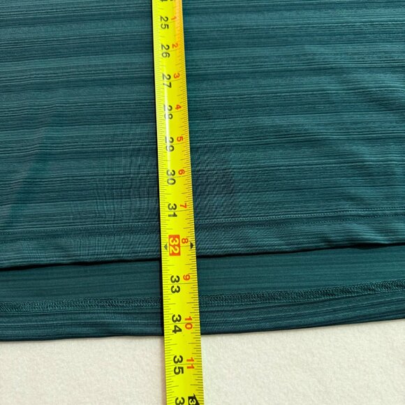 Lands End Outfitters Men's Short Sleeve Striped Green Teal Polo Shirt Size 3XL - Picture 8 of 8